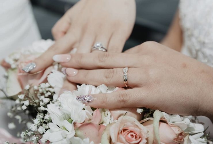 Clear Pink Acrylic Nails