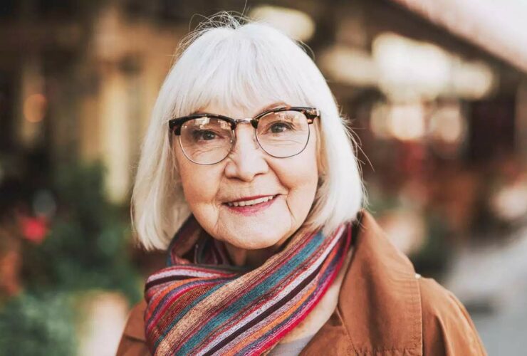 Short Hairstyles for Over 50 with Glasses